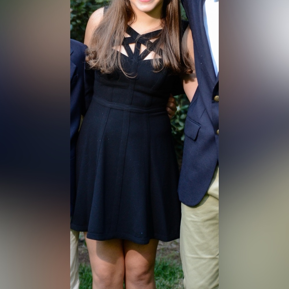 BCBG Black Cutout Mini Dress